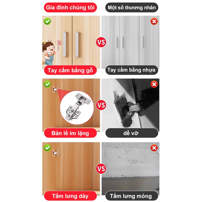 ALVIN Tủ quần áo gỗ thân thiện với môi trường chống ẩm và chống nấm mốc | BigBuy360 - bigbuy360.vn