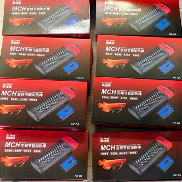 Sưởi MCH HZ-Q5 inox bọc nhựa cho bể cá có bảng điều khiển ngoài cao cấp