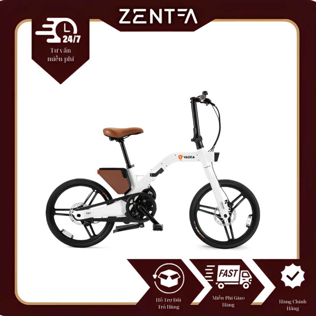 Xe Đạp Trợ Lực Điện YADEA Innovator – Động Cơ Giữa Mid-Motor 350W, Phanh Thủy Lực Tektro, Pin 100km,