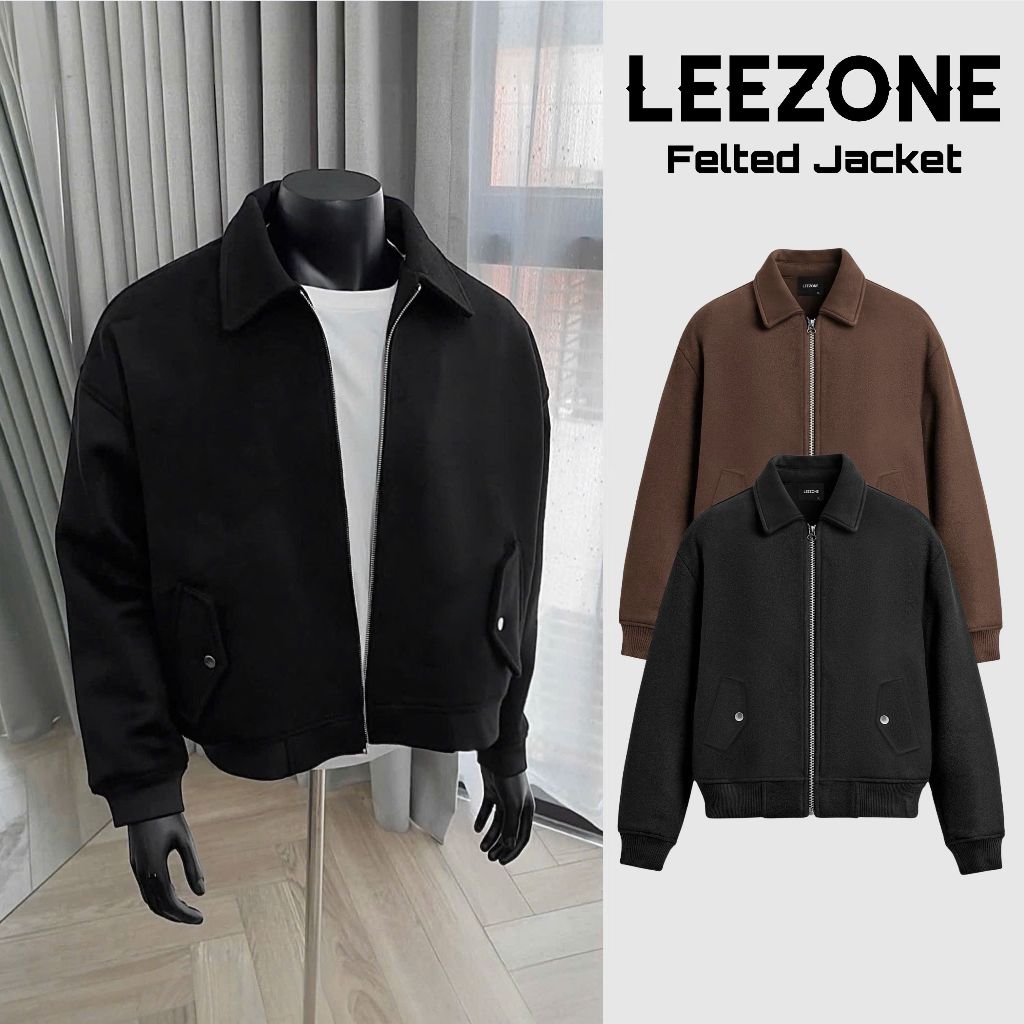 Áo Khoác Dạ Form BOXY Nam LeeZone | BOXY Dạ Ép