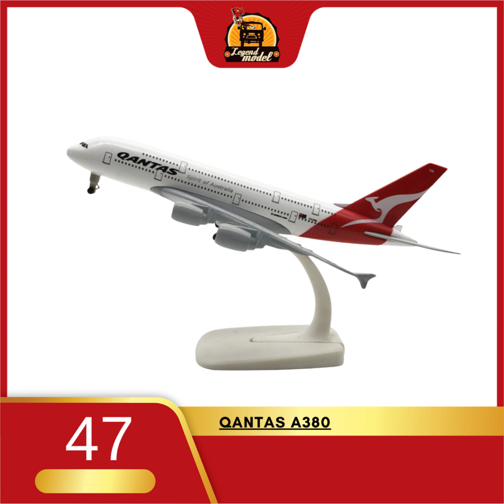 Mô hình máy bay Qantas A380 20cm