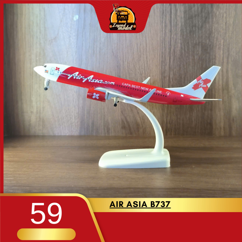 Mô hình máy bay Air Asia B737 20cm