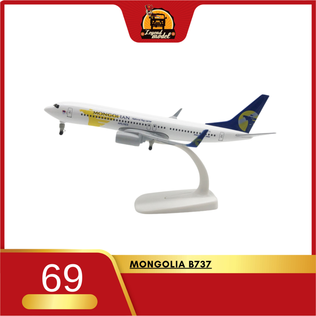 Mô hình máy bay Mongolia Airlines Boeing 737