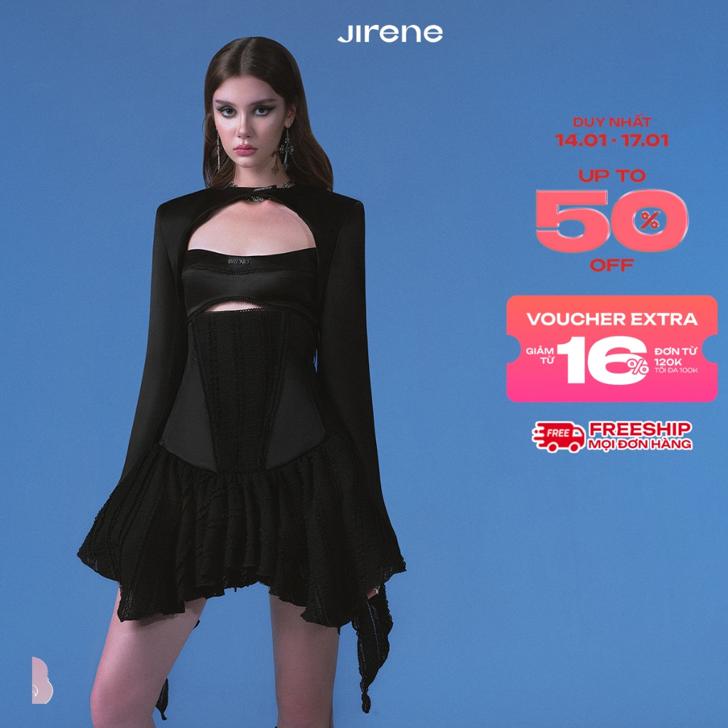 UP TO 70% + VC HOT 200K || JIRENE Áo khoác ngoài ERA CROPPED