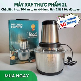 [HÀNG LOẠI 1] Máy Xay Thịt, Máy Xay Thực Phẩm Đa Năng, Máy Xay Cối inox 304, Dung Tích 2L, Công Suất 250W Xay Siêu Khỏe