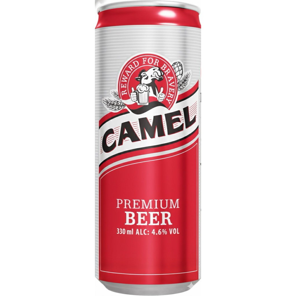 BIA CAMEL ĐỎ LON CAO 4.6% 330ML (Thùng 24 Lon x 330ml)