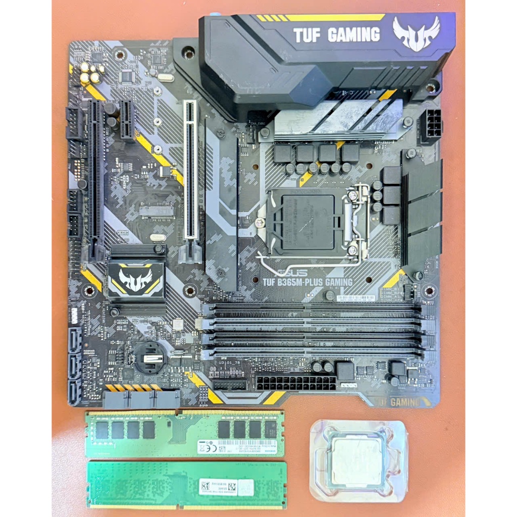 Combo Bo mạch chủ TUF B365M-Plus Gaming + CPU i5 9400F + Ram 16GB hàng tháo máy bảo hành 1 tháng