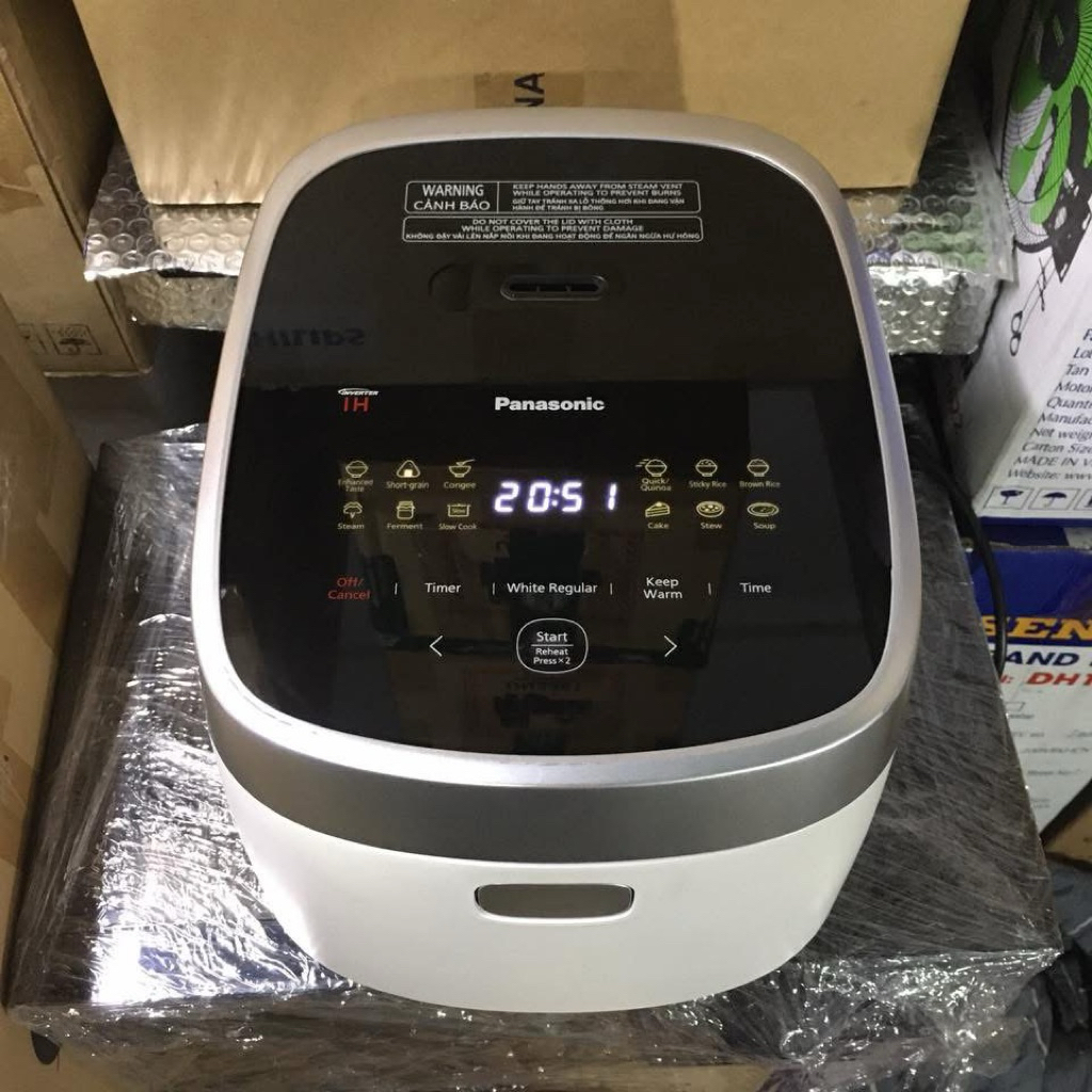 Nồi cơm cao tần Panasonic SR-HNS151WRA 1.5 lít - ruột nồi inox I Hàng chính hãng dùng lướt như mới