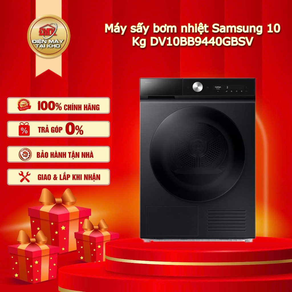 Máy sấy bơm nhiệt Samsung 10 Kg DV10BB9440GBSV