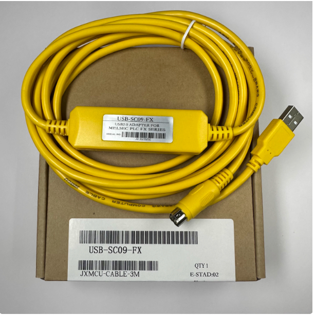 Cáp Lập Trình PLC Mitsubishi USB-SC09-FX - Hàng Cao Cấp, Màu Vàng