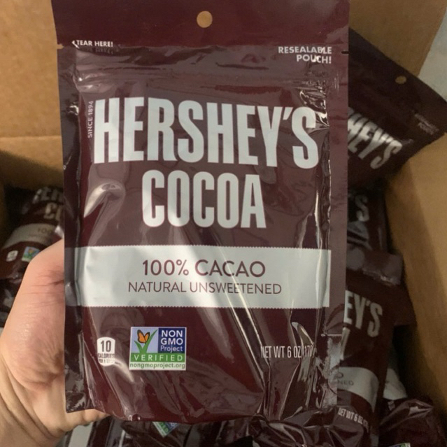 (HÃNG MỸ - AIR) - Bột cacao nguyên chất không đường tự nhiên Hershey's Cocoa 100% cacao - 652g