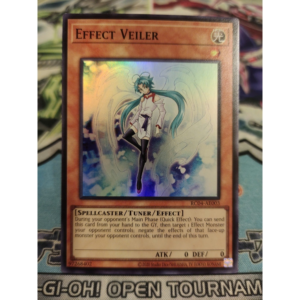 Thẻ bài Yugioh chính hãng - Effect Veiler - RC04-AE003 - Super Rare