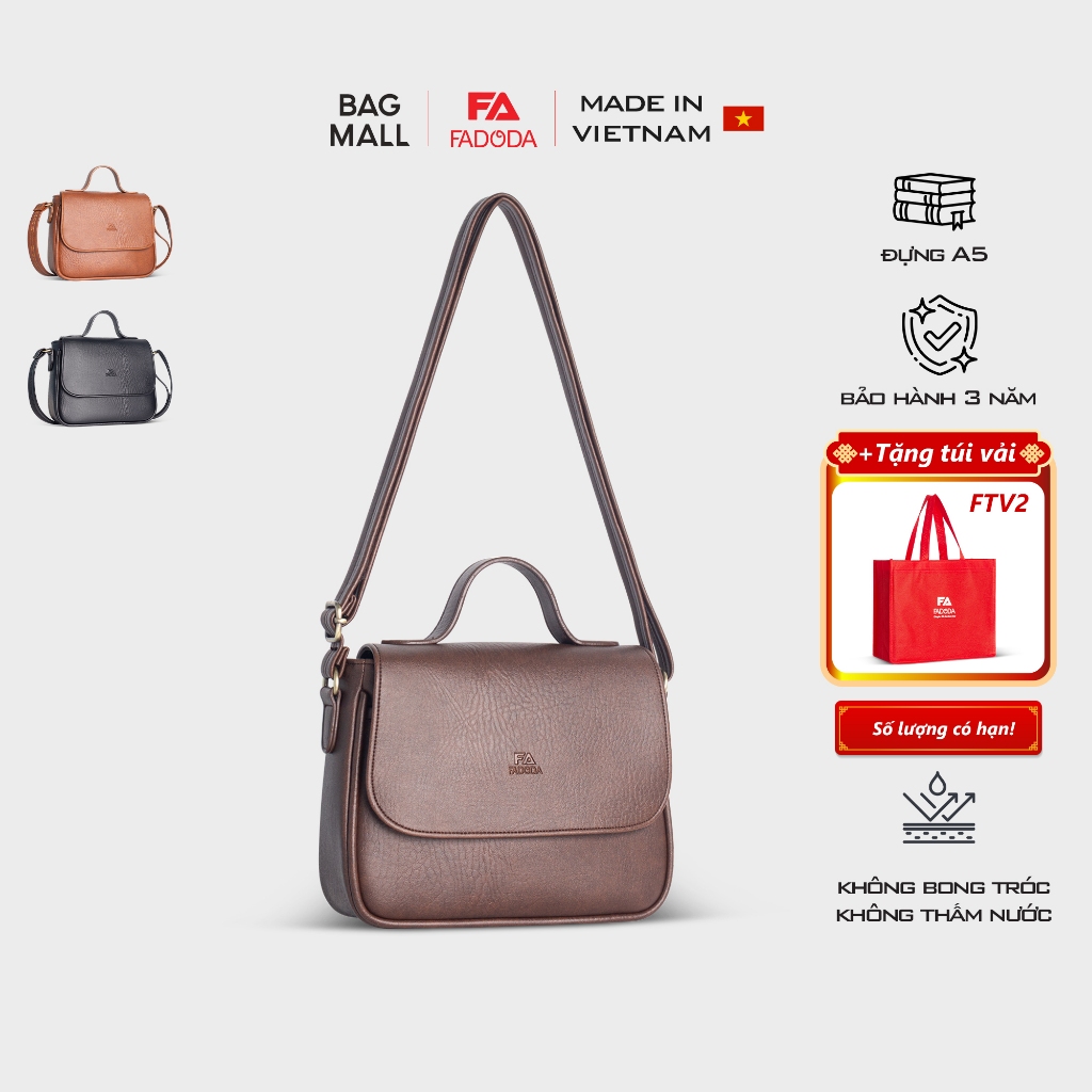 [Mã SGBAU30K giảm đến 30K đơn 99K] Túi đeo chéo nữ cỡ lớn Fadoda FN26