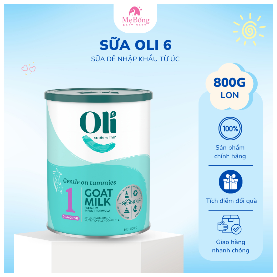 Sữa Dê Oli6 Úc 800g Dễ Tiêu Hoá, Hấp Thu Tốt | MẸ BỐNG BABY&CARE