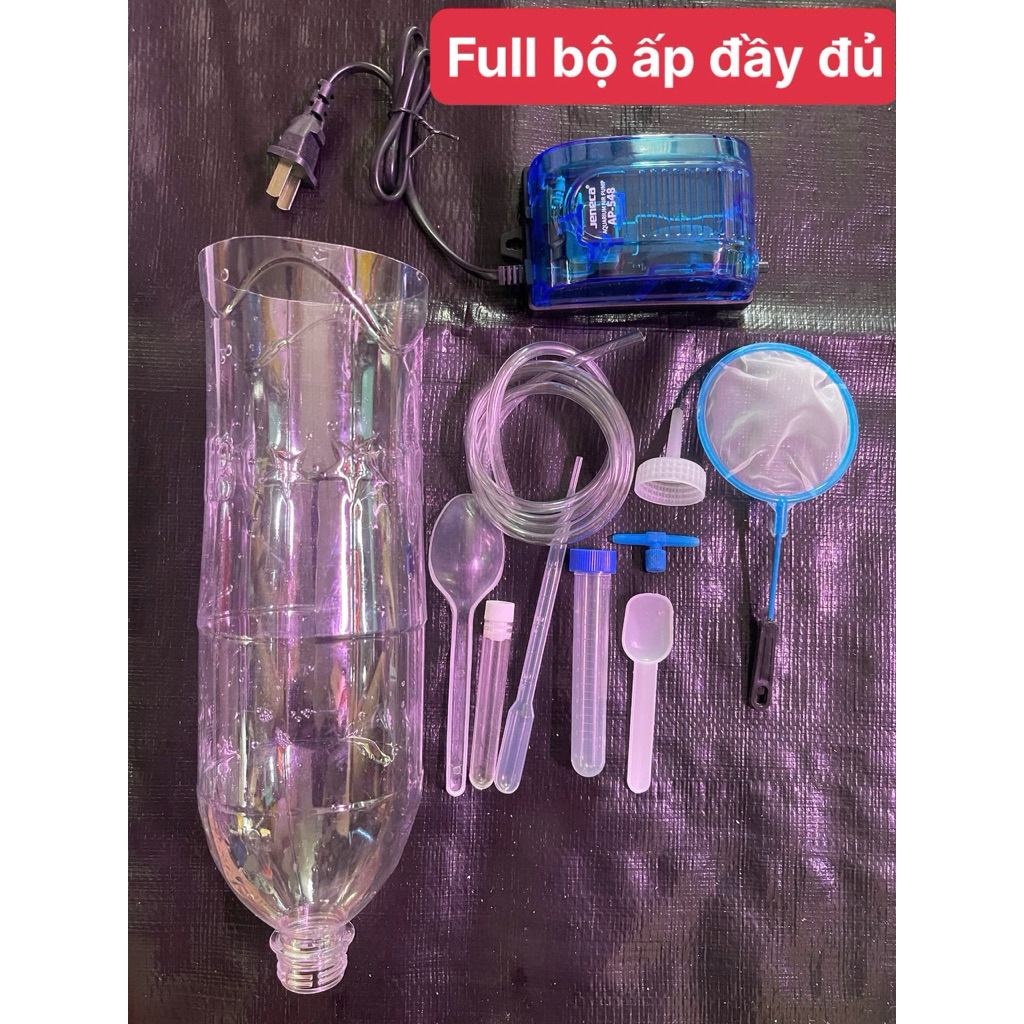 [Bộ Đầy Đủ] Bộ ấp trứng Artemia - Dụng cụ ấp Artemia Mỹ , Vĩnh Châu