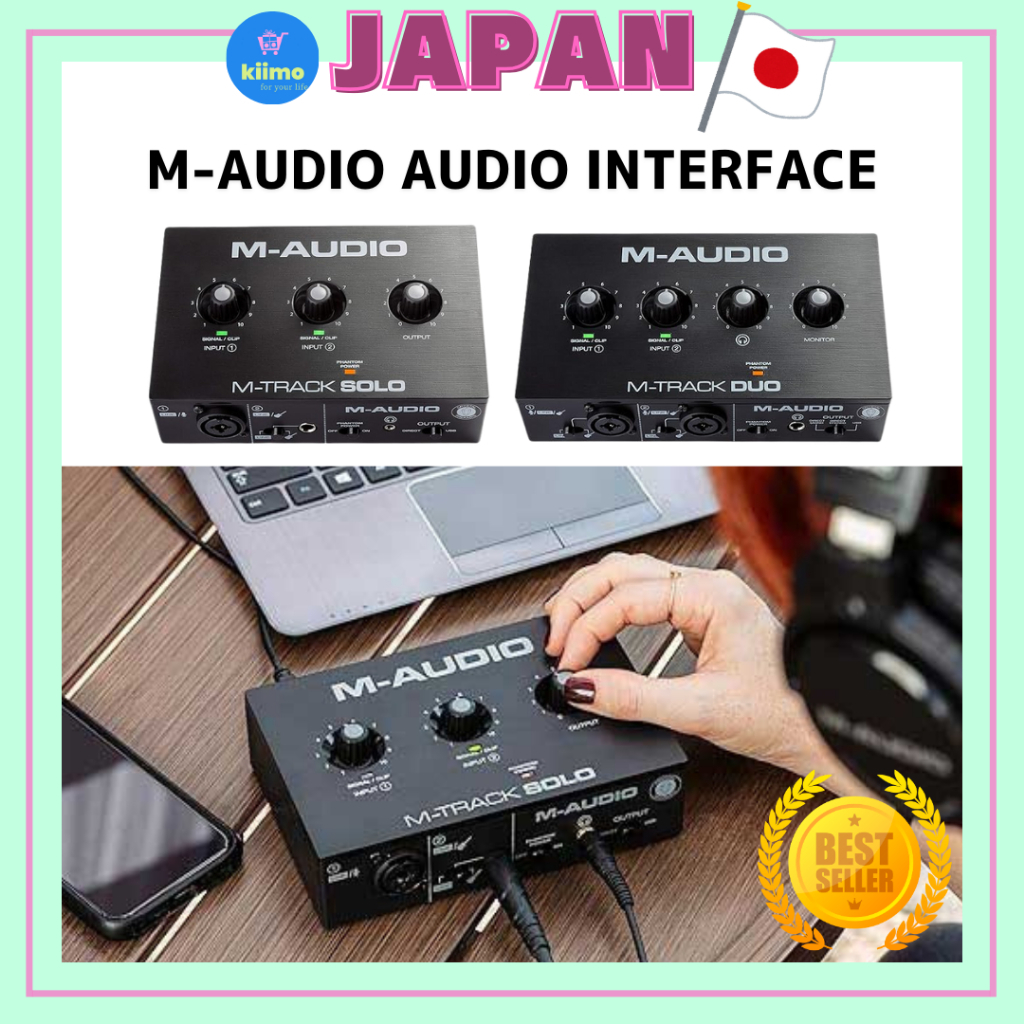 M-Audio Audio Interface with Music Production Software Live Streaming Combo Jack M-Track Duo / Solo