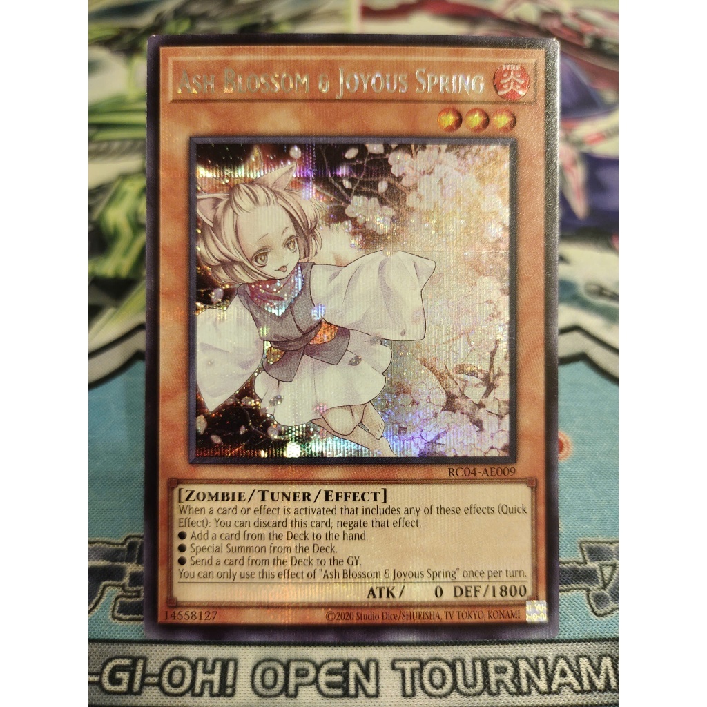 Thẻ bài Yugioh chính hãng - Ash Blossom & Joyous Spring - RC04-AE009 - Secret Rare