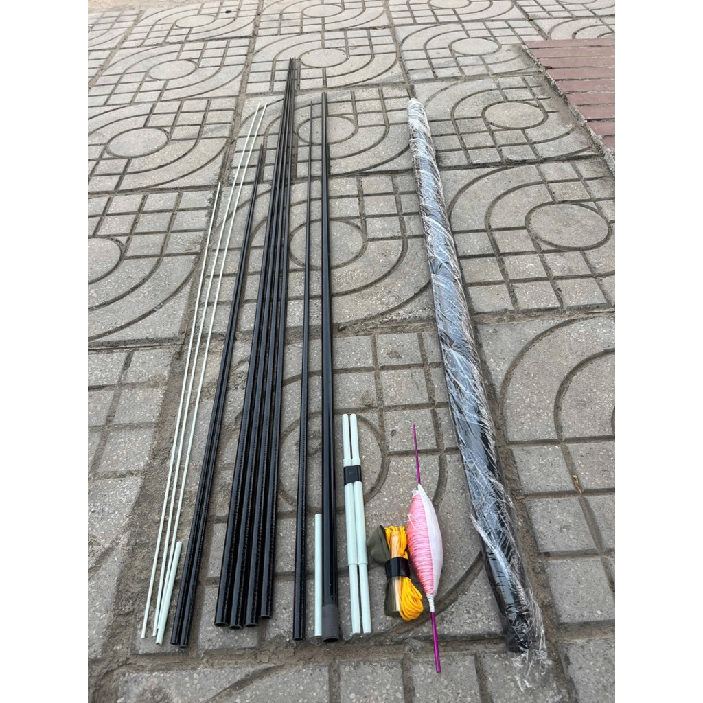 Combo diều Đuôi Cá 2m5 nan đen xoắn Tự Làm(Đã mài Phíp) Chưa đánh dấu. Có đầy đủ phụ kiện đi kèm dây