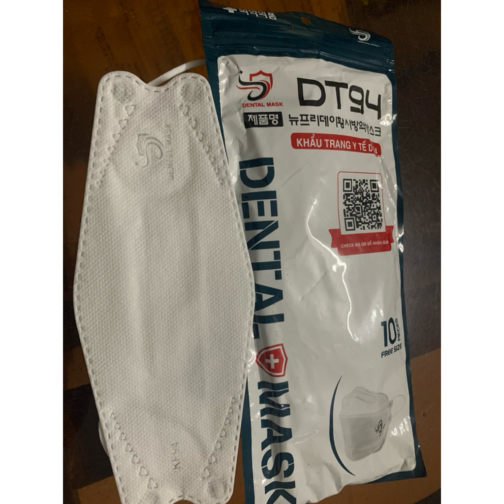Khẩu trang KF94 (dental mask) 10 chiếc/túi