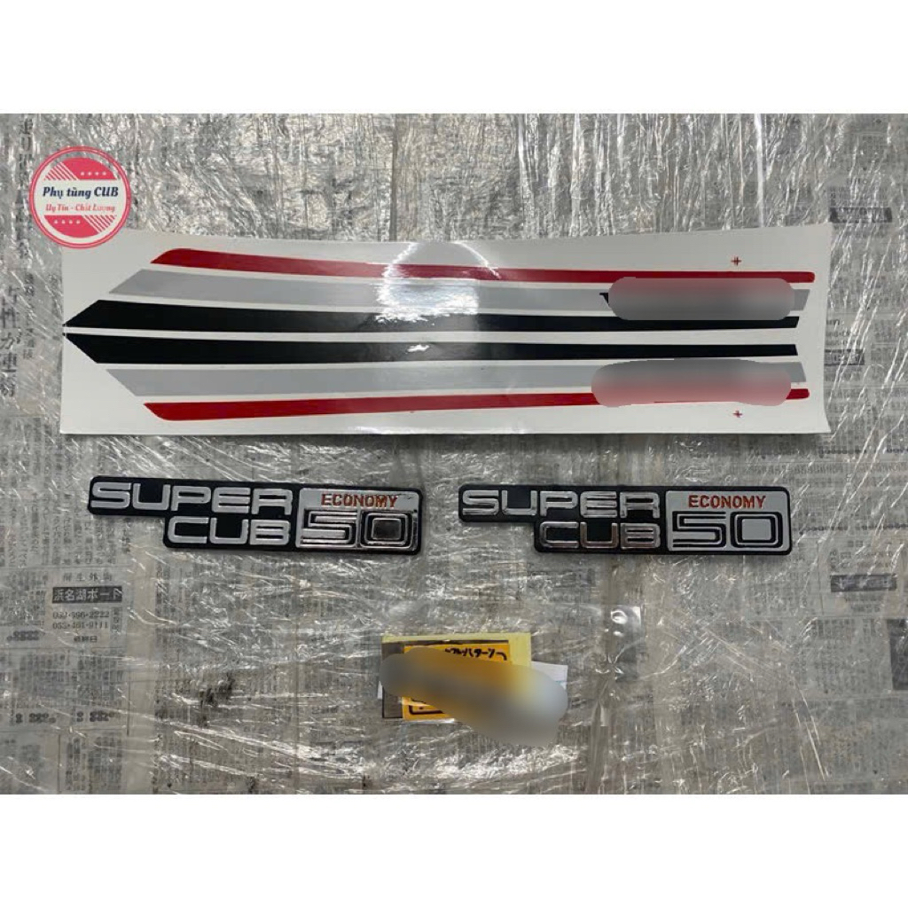 Tem xe cub 82 cốp tem nổi kèm thông số