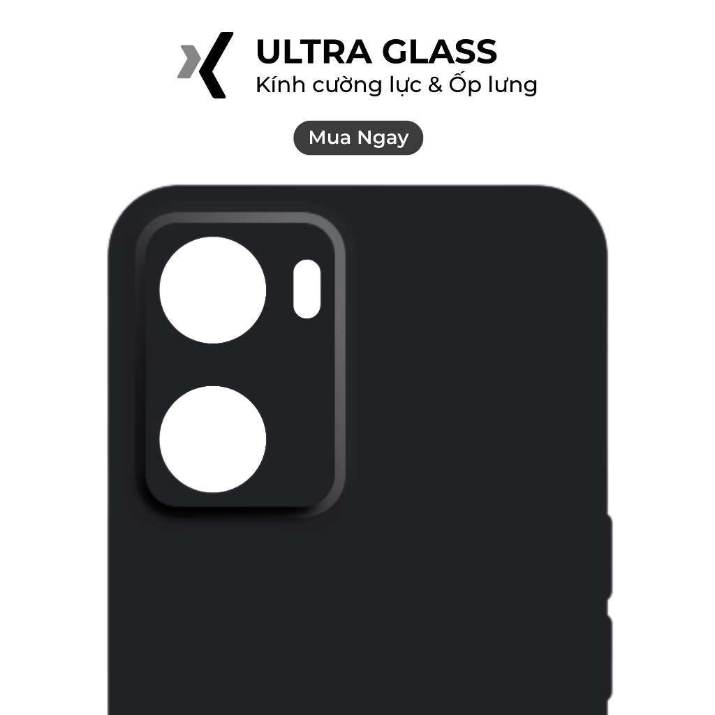 Ốp lưng điện thoại Oppo A57, A77s viền vuông chống sốc, bảo vệ Camera - Ultra Glaas.
