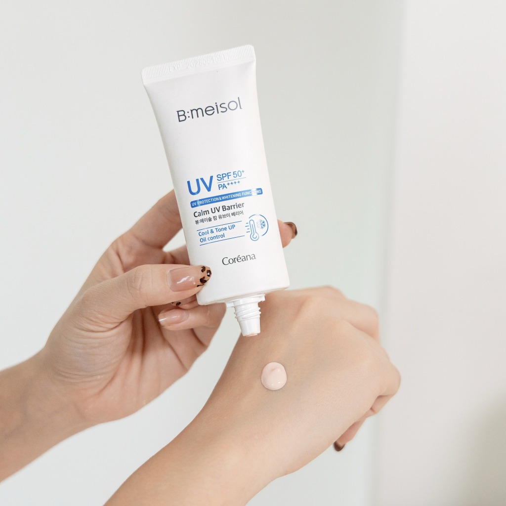 Kem Chống Nắng Nâng Tone Căng Bóng B:meisol by Vacure:treat Calm UV Barrier 60ml