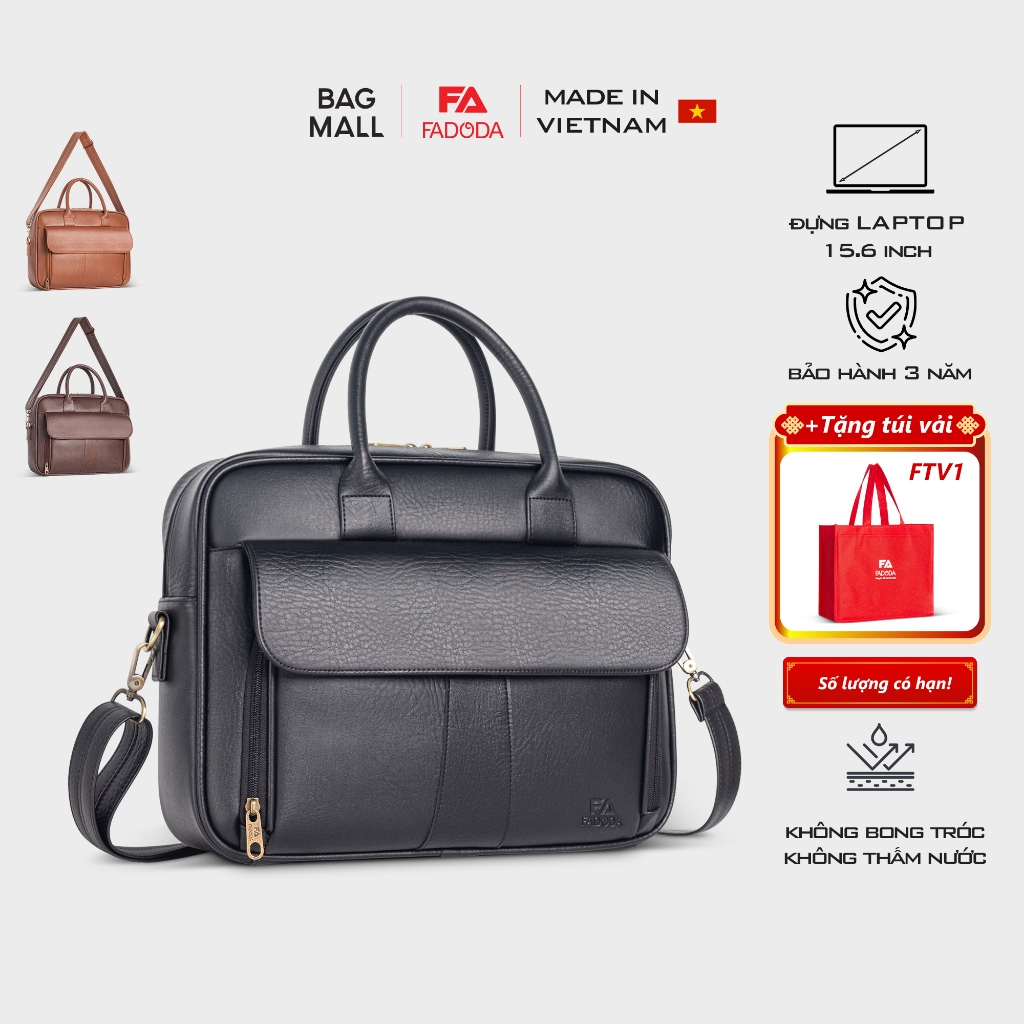 Cặp da công sở nam Fadoda FCD302