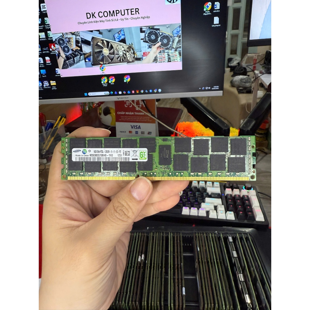 RAM SAMSUNG ECC 16GB DDR3 Buss 1600