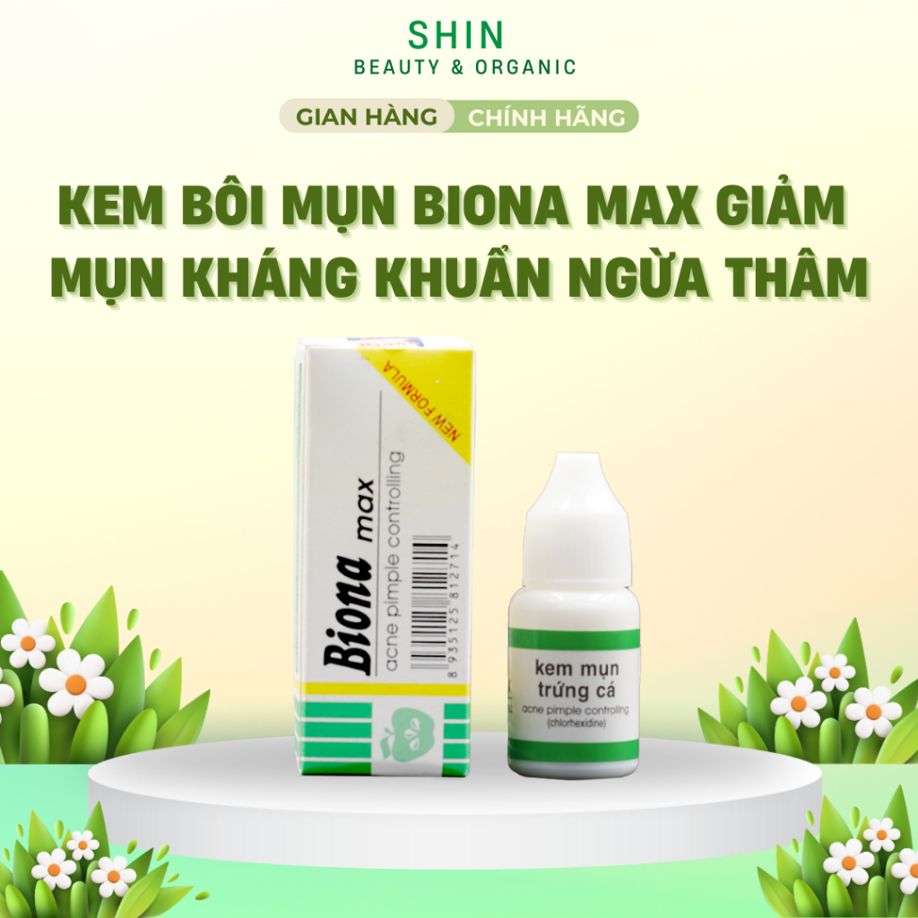 [Chai 6G] Kem bôi mụn Biona max Giảm mụn, kháng khuẩn, ngừa thâm
