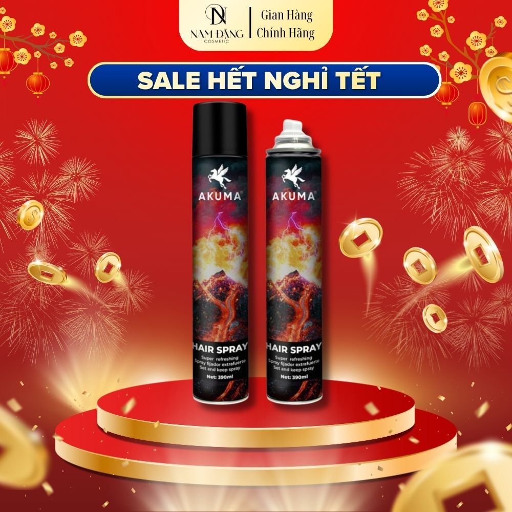 Gôm xịt tóc AKUMA hair spray 350ml