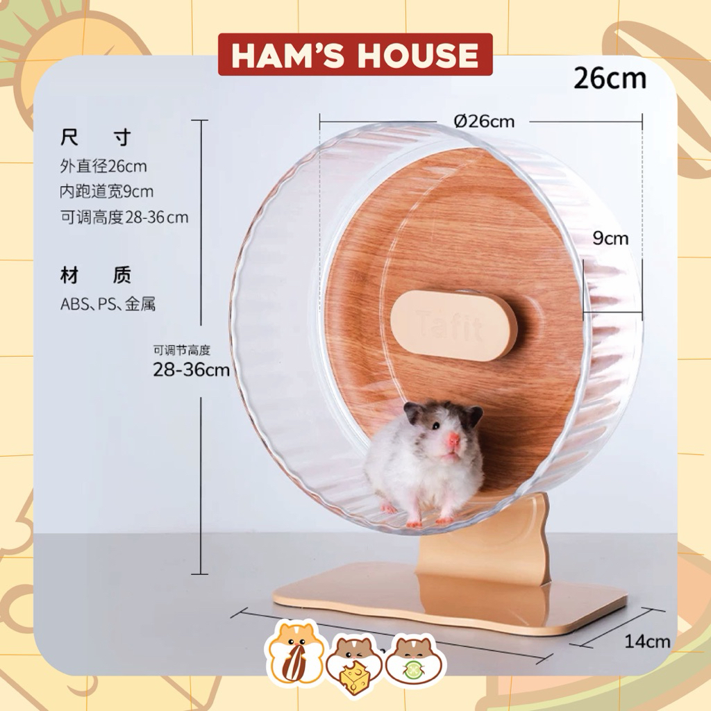 Wheel Tafit 26cm cho hamster