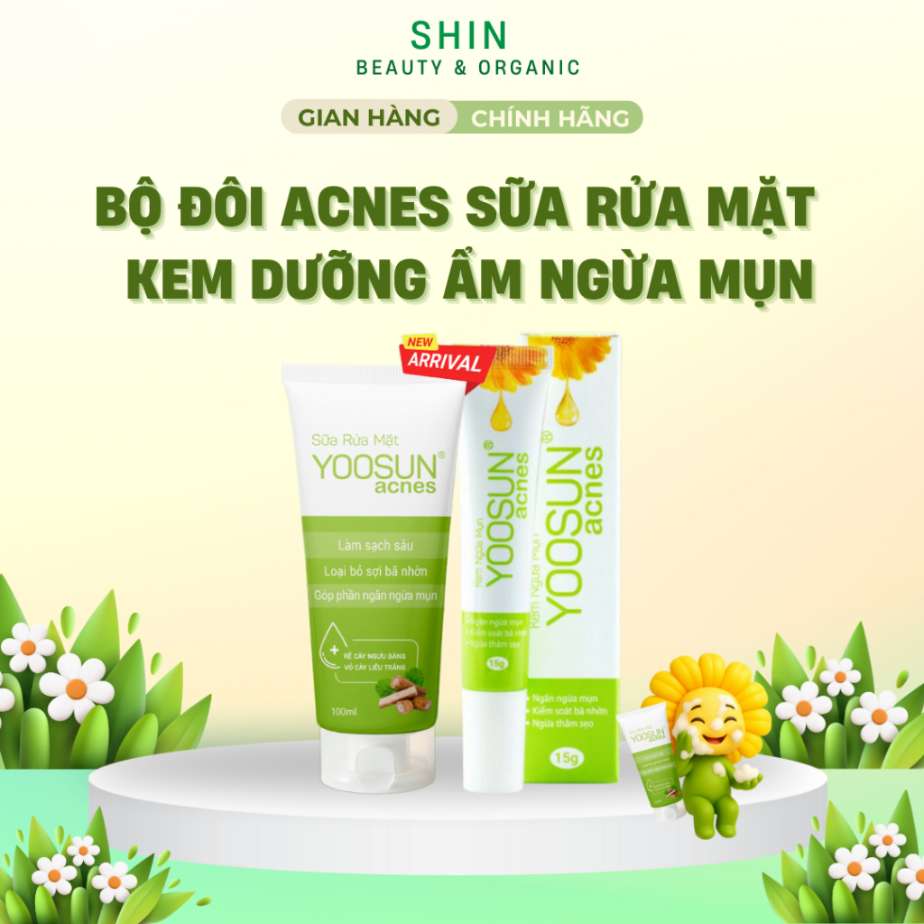 Bộ Đôi Acnes Sữa Rửa Mặt & Kem Dưỡng Ẩm Ngừa Mụn