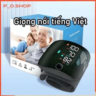 Máy Đo Huyết Áp Cổ Tay Màn Hình Hiển Thị Đèn LED - Đọc Kết Quả Bằng Tiếng Việt,Sạc Pin, Độ Chính Xác Tuyệt Đối Thích hơp