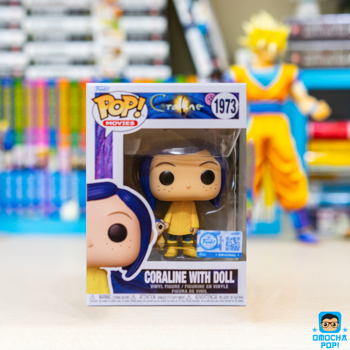 Mô Hình Chính Hãng Funko Pop Movies - Coraline : Coraline with doll #1973 Tem QR Exclusive