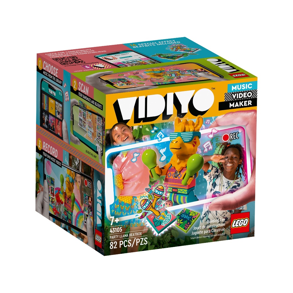 [HAPPY BRICKS] BỘ LẮP RÁP LEGO VIDIYO 43105 - HỘP ĐỒ CHƠI LLAMA BEATBOX - PARTY LLAMA BEATBOX