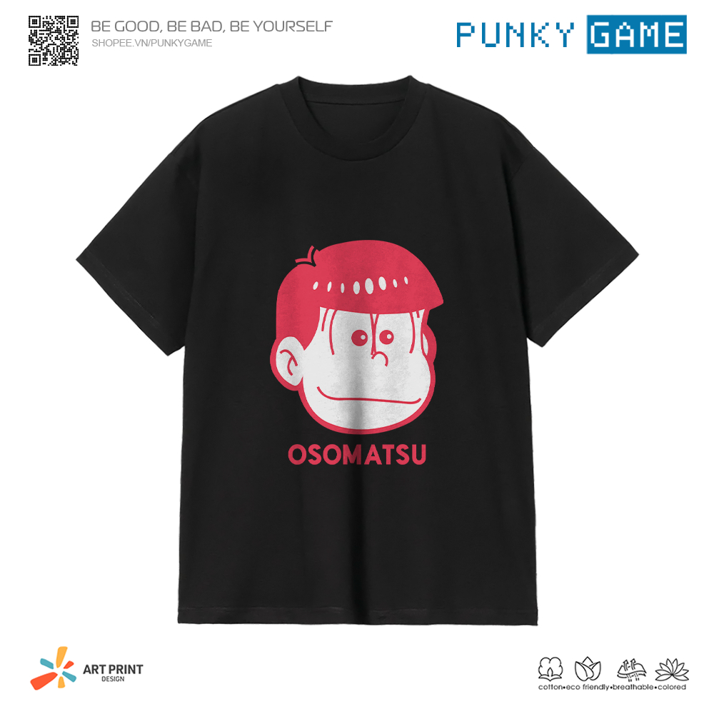 Áo thun Unisex Anime Osomatsu-san Osomatsu Cotton 100% ngắn tay