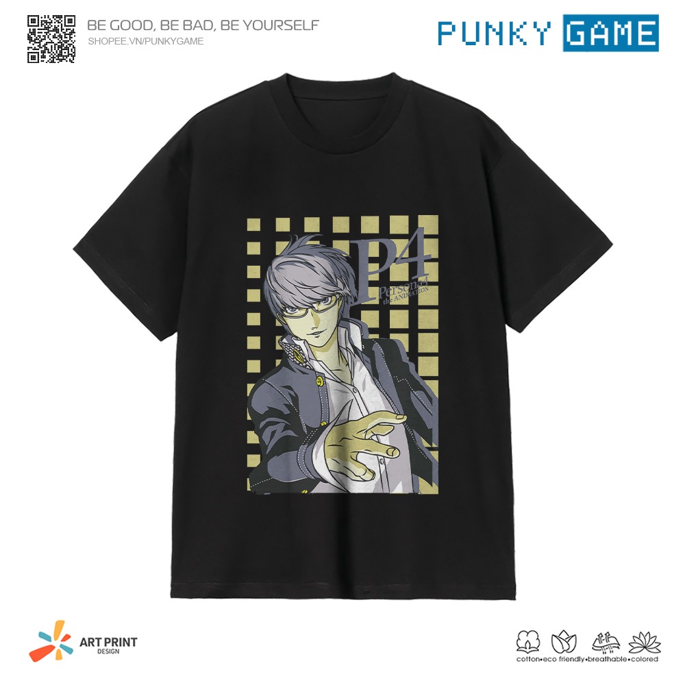 Áo thun Unisex Persona 4 Art Cotton 100% ngắn tay