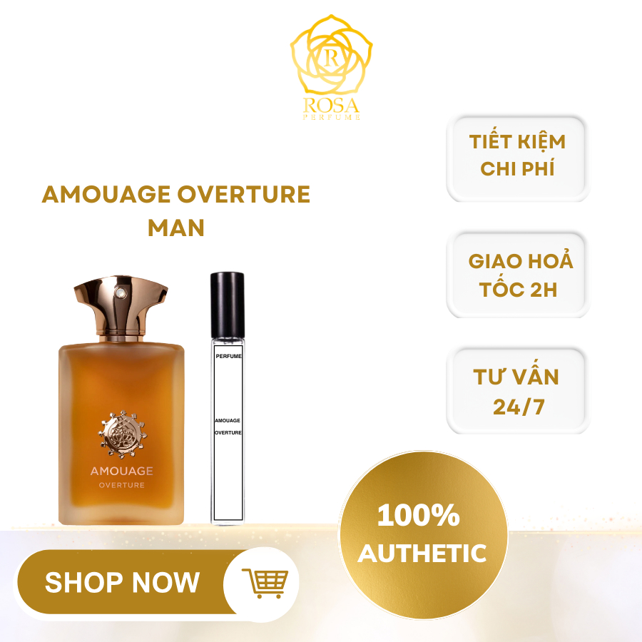 Mẫu thử 10ml Amouage Overture Man I Nước hoa nam cao cấp chính hãng I Nước hoa phong cách nam tính ,