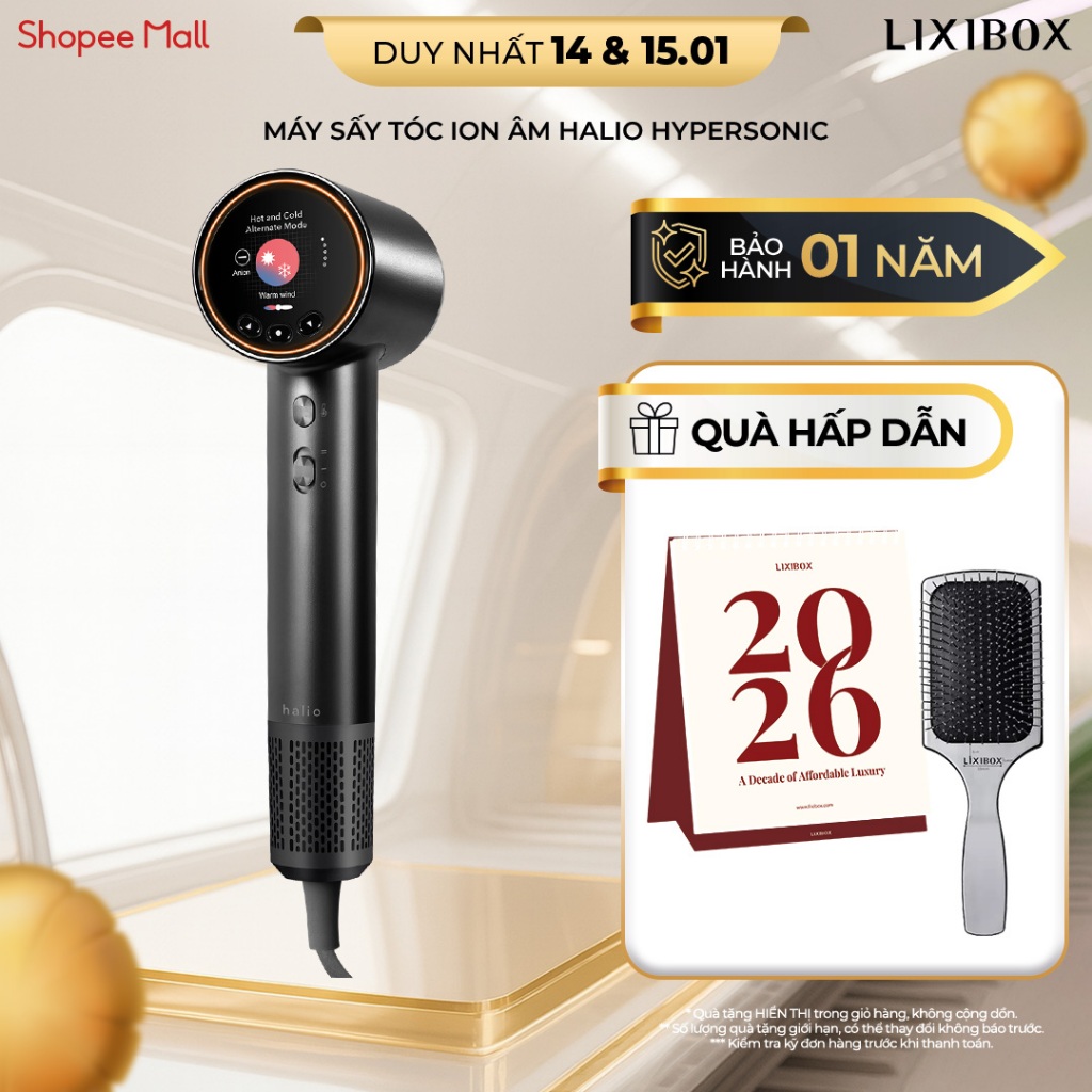 [SPLIVE] Máy Sấy Tóc Ion Âm Halio Hypersonic Hair Dryer