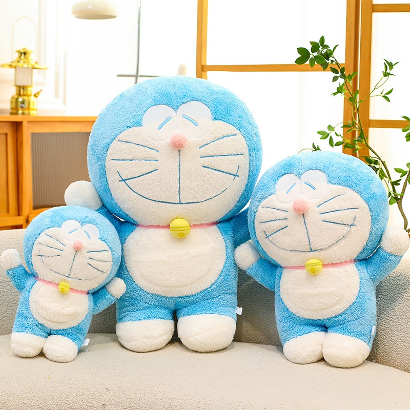 Gấu bông Thú bông - Doremon giơ tay xanh dương nhạt
