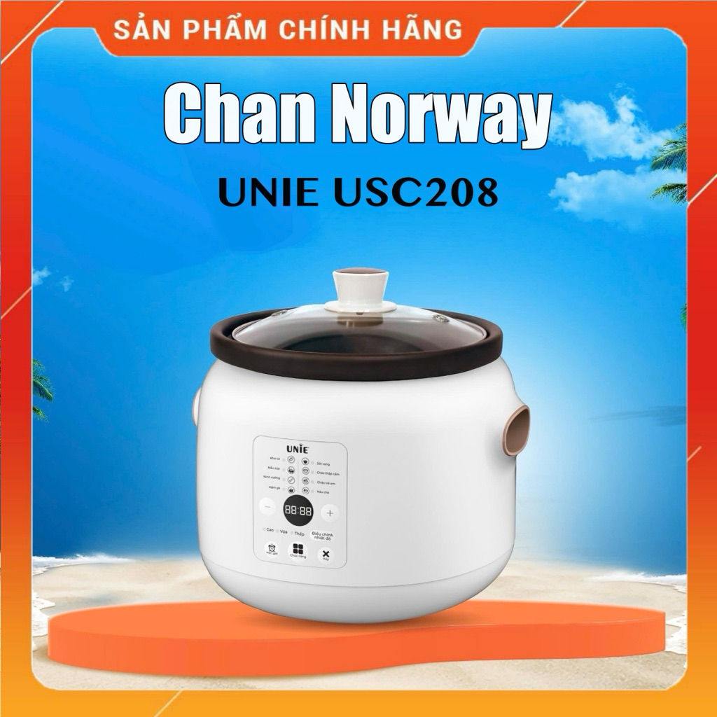 [CHÍNH HÃNG] Nồi Nấu Chậm UNIE USC208 Kho Hầm Đa Năng - Dung Tích 2L - Bảo Hành 12 Tháng