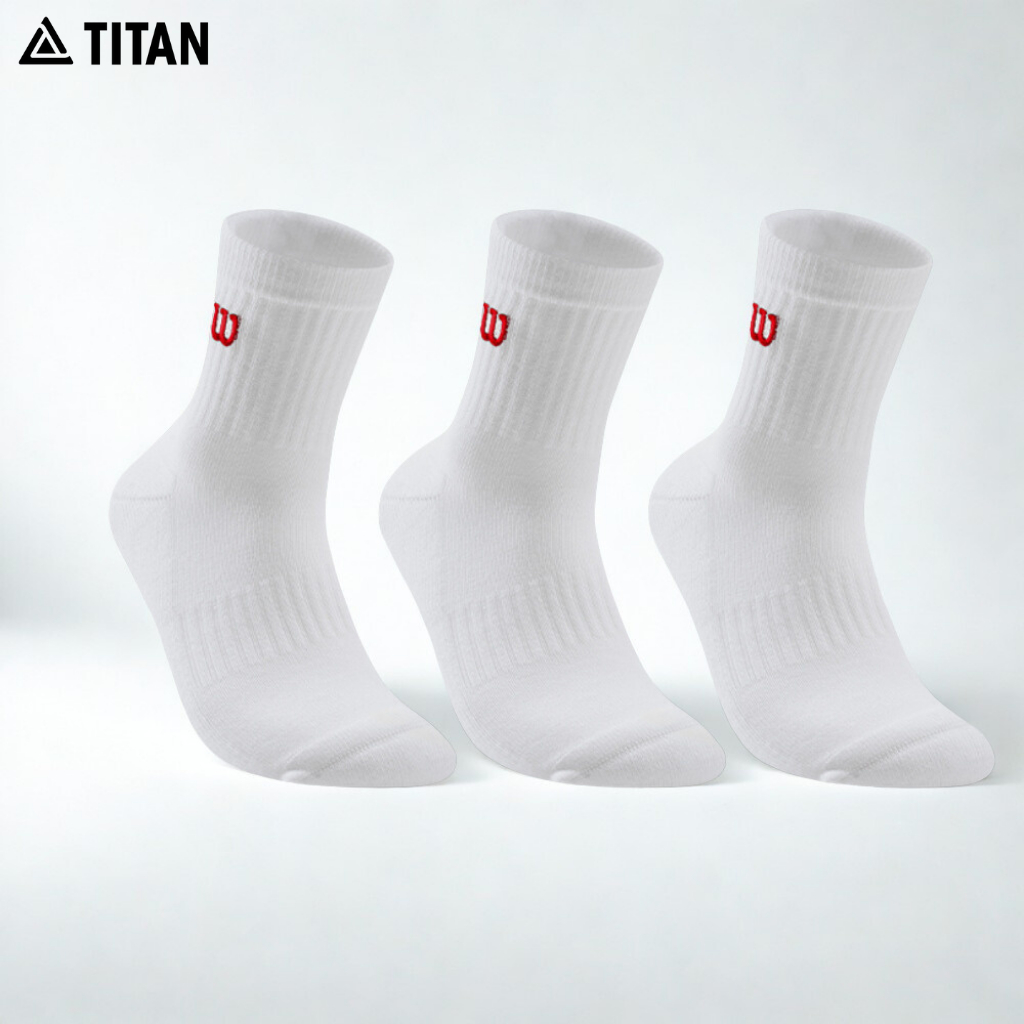 Tất vớ Pickleball Wilson đệm bông dày dặn, co giãn, thấm hút mồ hôi