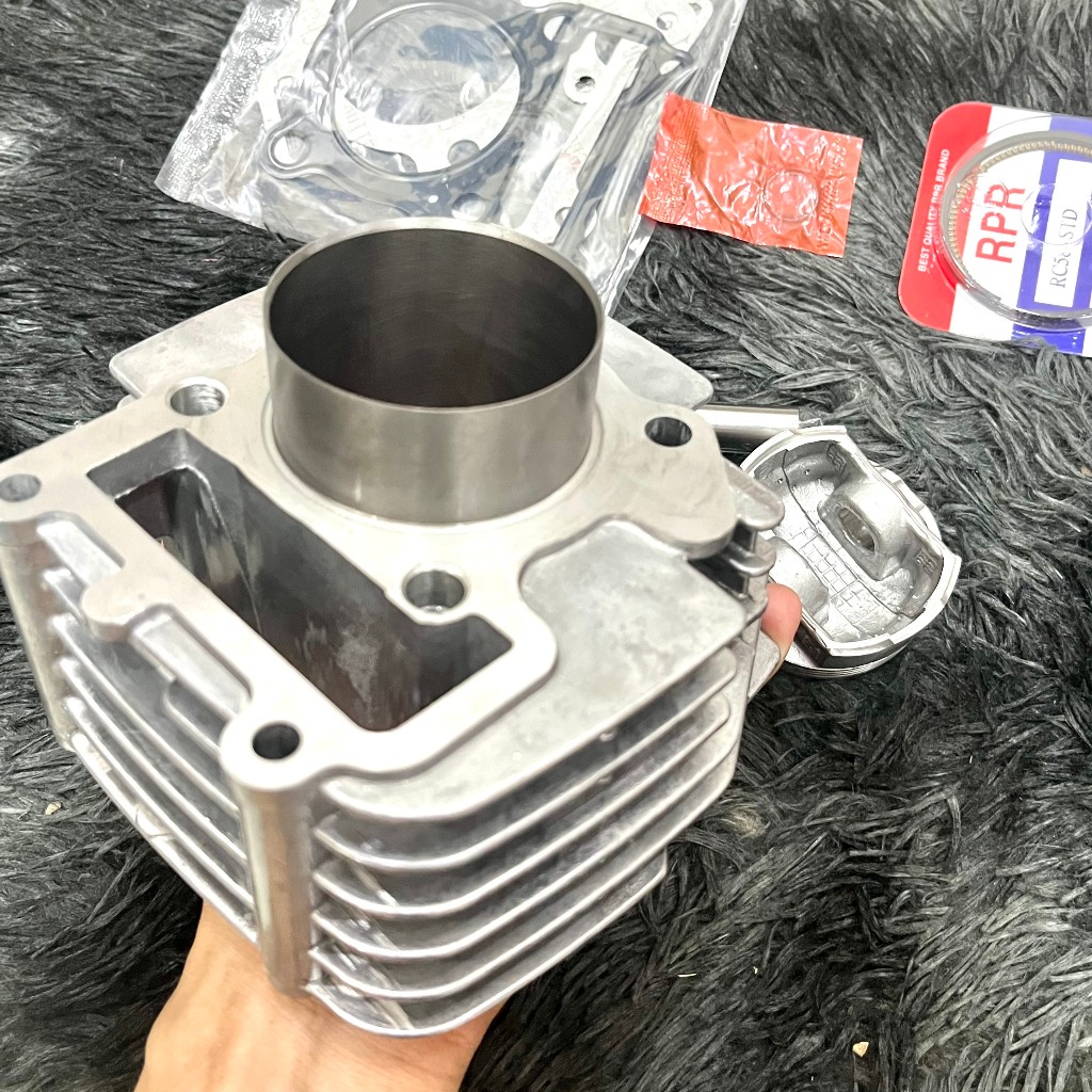 Bộ lòng sirius 110 Jupiter Trái 58.5 Ful Piston bạc ắc phe cài Ron