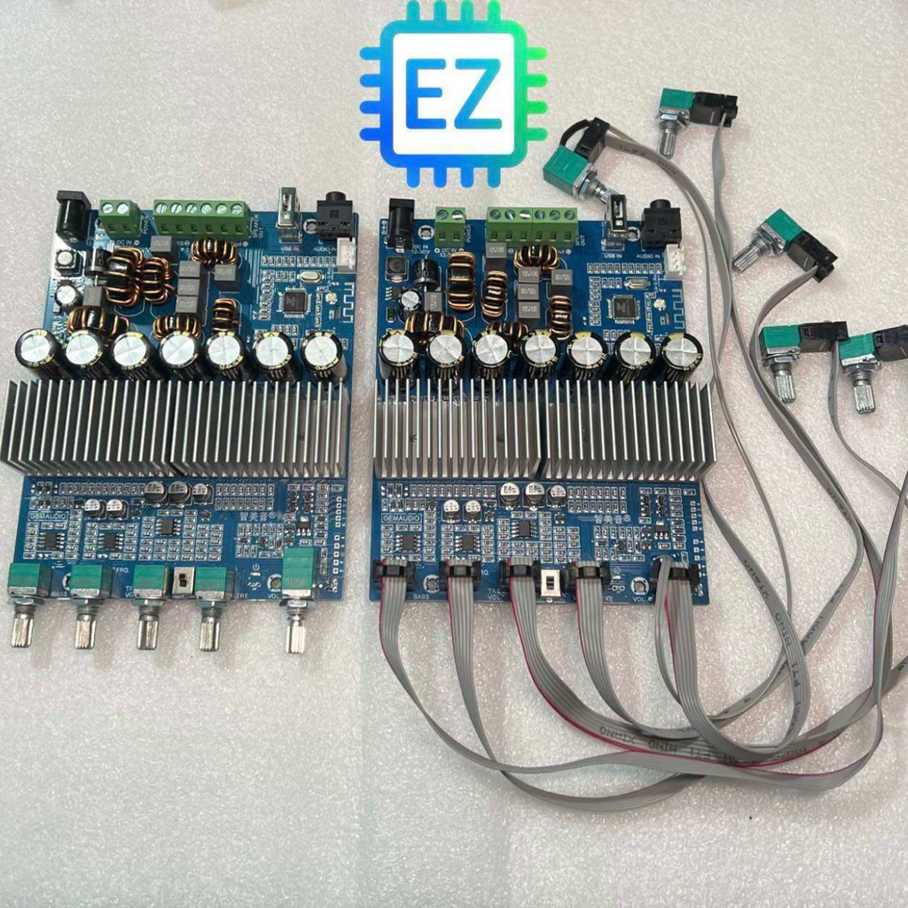 Mạch Gemaudio 2.1 TPA3221 200W+100W*2 Bluetooth + app điện thoại, 12-30VDC