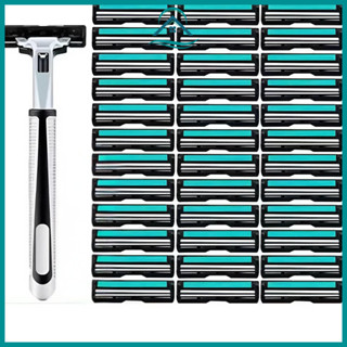 Set dao cạo râu 36 lưỡi kép an toàn cổ điển tiết kiệm chi phí cho nam giới