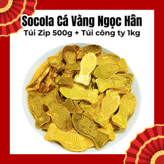 Socola Vàng, Vàng Lá, Vàng Nén, Thỏi Vàng, Đồng Tiền Vàng Size Trung, 1 Gói Khoảng 950G - Date luôn mới