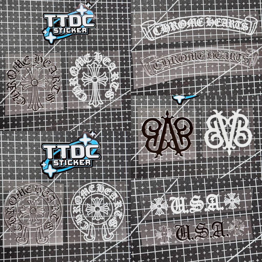 [Giá 1 tem] Tem Sticker uv CHROME HEART