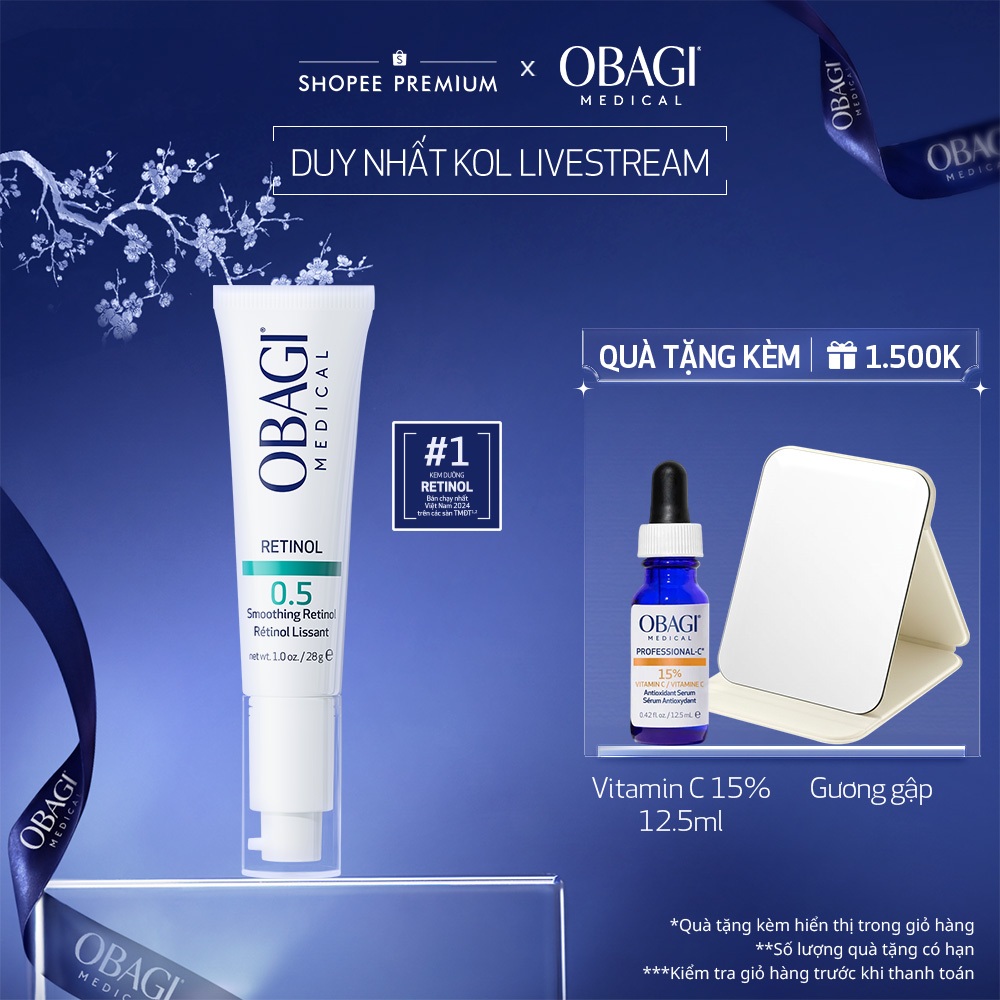 [Obagi x BK] Kem Ngừa Lão Hóa & Tái Tạo Da Obagi Retinol 0.5 28g