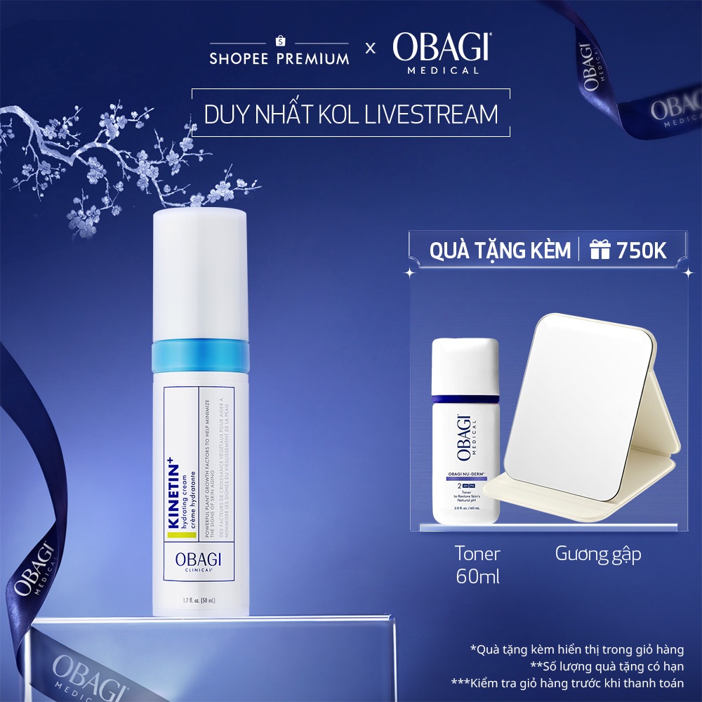 [Obagi x BK] Kem dưỡng phục hồi làm dịu da Obagi Clinical Kinetin+ Hydrating Cream 50ml
