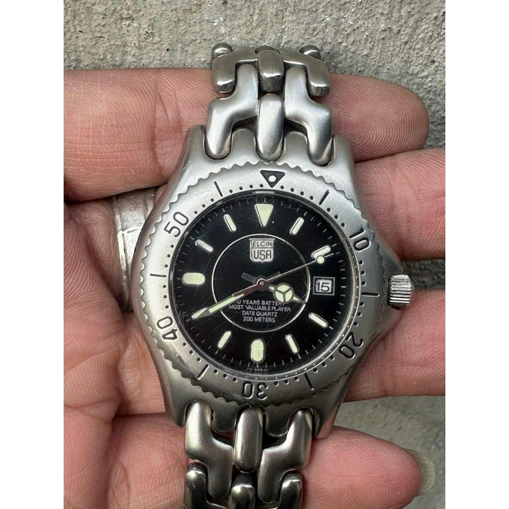 đồng hồ si nhật thương hiệu Elgin  usa chạy máy pin size 38mm dành cho nam